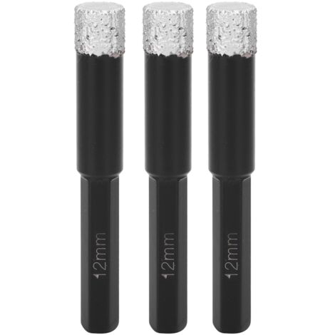 Foret diamant brasé à main hexagonale pour carrelage, marbre et céramique, 12mm (1/5)
