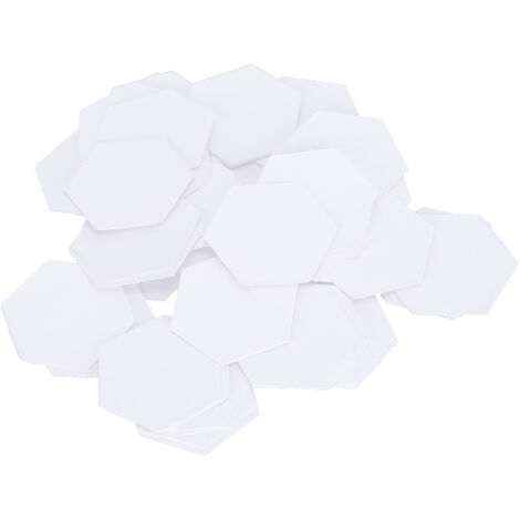 100 Pièces Gabarit Patchwork Hexagonal Papier Modélisme Couture DIY Outil de Piquage (Hexagone 16mm) (1/5)