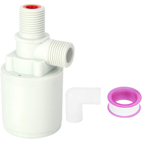 Soupape à Bille Flottante pour Contrôle Niveau d'Eau Automatique Réservoir Plastique G1/2 (1/5)