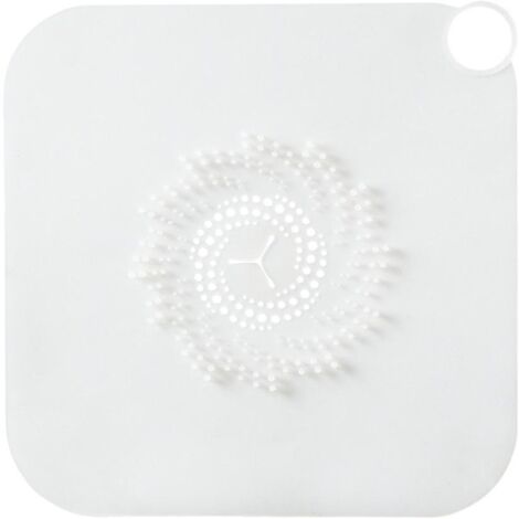Bouchon de vidange silicone pour douche et évier, attrape-cheveux et filtre anti-obstruction pour salle de bain et cuisine (1/5)