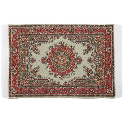 Tapis Tissé Miniature 1:12 pour Maison de Poupée, Décoration Accessoire Cadeau Enfant (1/5)