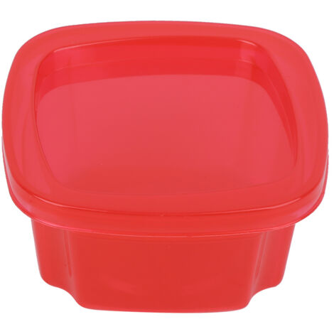 5 pièces Boîte de Rangement Nourriture Bébé Portable, Contenant à Collation Mini pour Enfant Rouge (1/5)