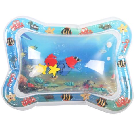 Tapis d'eau Inclinable Bébé Grande Taille Coussin Gonflable Vie Marine (1/5)