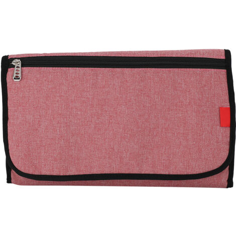 Sac de Rangement Imperméable Réutilisable pour Couches Bébé Polyvalent (Rouge) (1/5)
