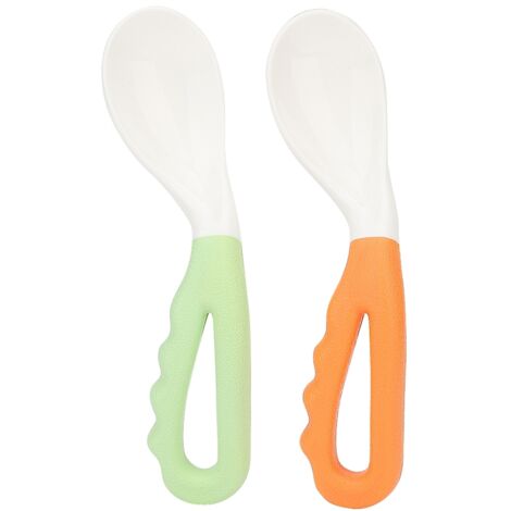 Cuillère d'apprentissage pour bébé - Ustensile de repas en PP pour tout-petits (1/5)