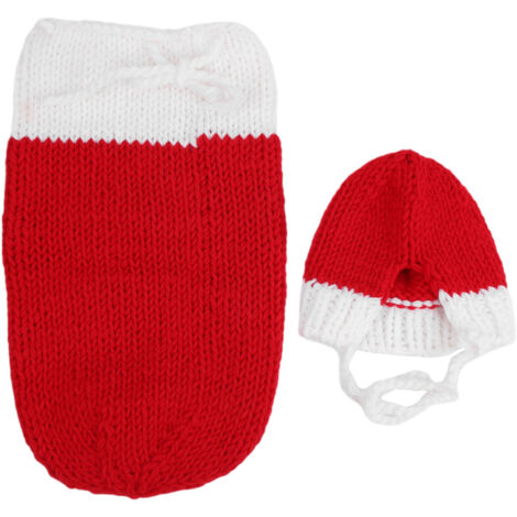 Sac de couchage bébé tricoté au crochet doux, accessoire photo pour nouveau-né, cadeau naissance (1/5)