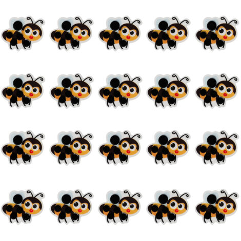 20 autocollants thermomètres frontaux flexibles pour enfants avec motifs animaux (1/5)