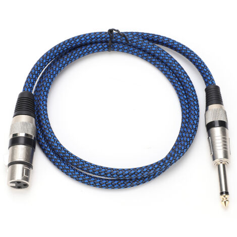 Câble Audio 6.5 TS Femelle vers 6.35 XLR pour Microphone Guitare Mixer Cuivre Sans Oxygène 1m 3.3ft (1/5)