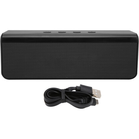 Haut-parleur Bluetooth Portable Étanche avec Répondeur et Câble USB - Noir (1/5)