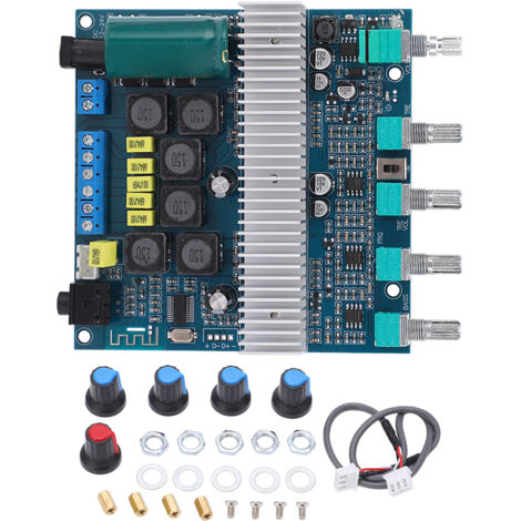 Amplificateur Numérique Puissant 3 Canaux pour Subwoofer HIFI, Alimentation 12‑24V