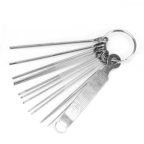 Jeu de 13 limes pour chevalet et sillet de guitare, accessoires de réparation pour ukulélé (1/5)