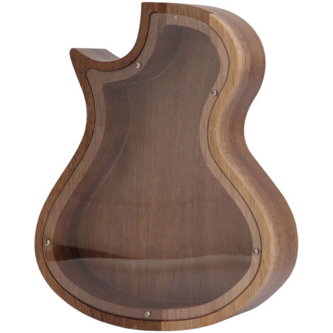 Tirelire en Forme de Guitare Transparente pour Économies, Décoration de Table et Chambre (1/5)