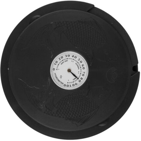 Humidificateur pour Guitare Acoustique avec Hygromètre - Prévention Séchage Fente de Rosace Noire