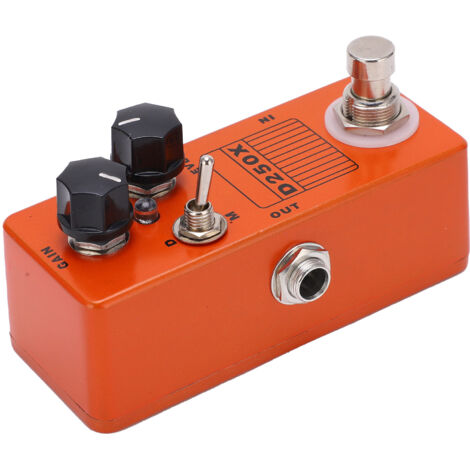 Préamplificateur Analogique Overdrive pour Guitare - Contrôle Gain et Niveau - Accessoires Effets (1/5)