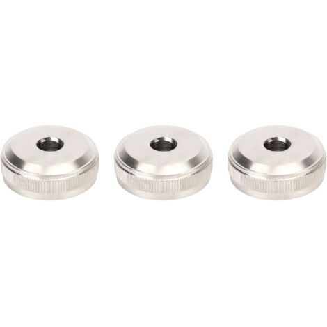 3 pièces bouchon de piston trompette en métal argenté, capuchon de valve inférieure pour accessoire de remplacement instrument de musique (1/5)