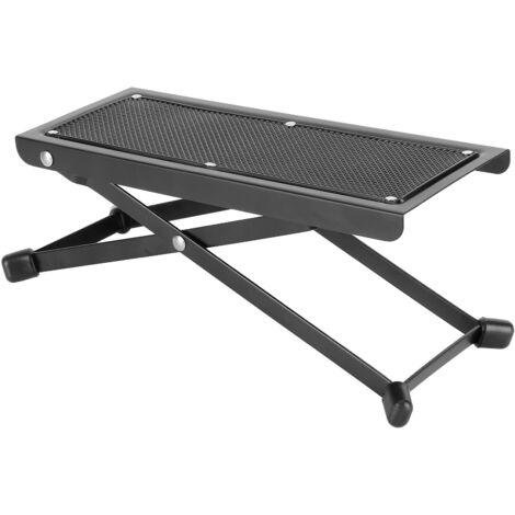 Tabouret de Guitare Réglable en Hauteur 4 Niveaux, Support de Pied Portable Universel en Métal et Plastique (1/5)