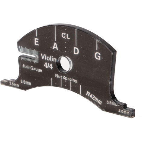 Modèle de chevalet pour violon 4/4 en acrylique - Outil de mesure précis pour la fabrication de chevalets et touche (1/5)