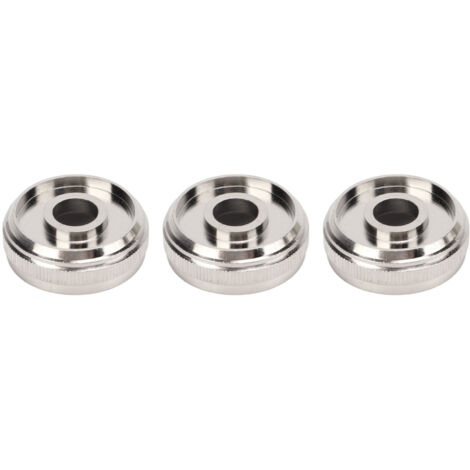 3 pièces bouchon de piston trompette en métal argenté, accessoire de remplacement pour instrument de musique, capuchon supérieur valve trompette (1/5)