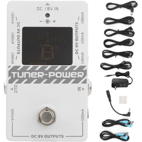 Alimentation Électrique 2-en-1 pour Guitare avec Effets d'Accordage et 8 Sorties Isolées - 100-240V US (1/5)