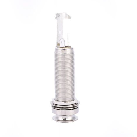 Prise Jack Mono Cuivre pour Guitare Électrique et Ukulele (Argenté) (1/5)