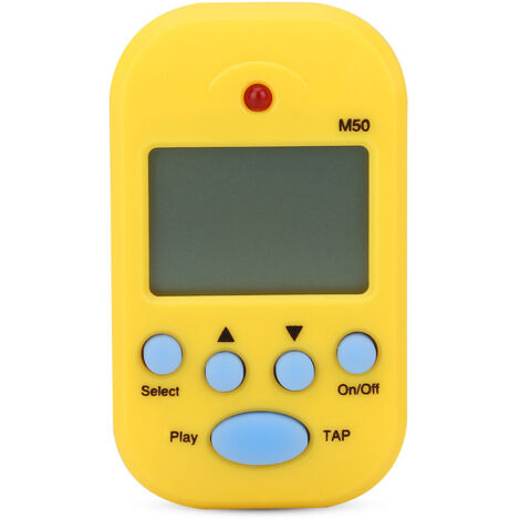 Mini Métronome Numérique Clip M50 pour Instruments de Musique (Jaune) (1/5)