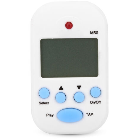 Mini Métronome Digital Clip M50 à Battement pour Instruments de Musique (Blanc) (1/5)