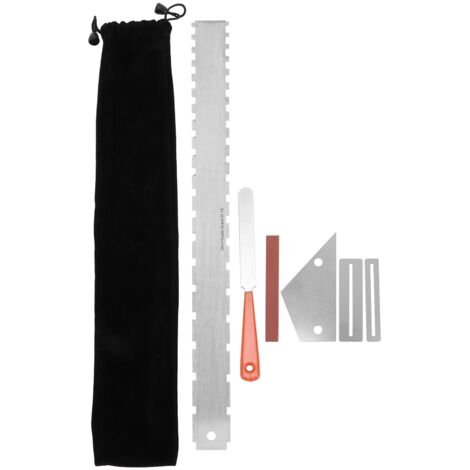 Outil de Réparation Guitare, Lime à Polir Frettes, Règle de Nivellement, Kit d'Entretien pour Instruments à Cordes