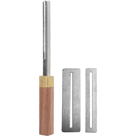 Lime à dresser les frettes de guitare, 4 rainures en bois massif avec 2 films protecteurs - Outil de réparation pour manche. (1/5)