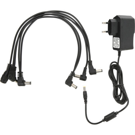 Adaptateur Secteur 9V pour Effets Guitare Multi-Effets 1 à 5 C2T Outils Industriels 850mA AC100‑240V Prise EU