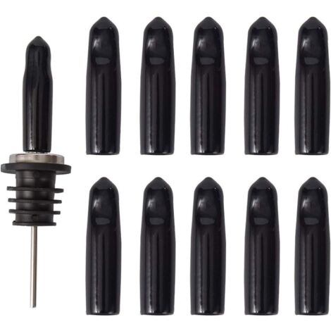 Lot de 10 bouchons en plastique pour verres à liqueur (sans bec verseur) (1/5)