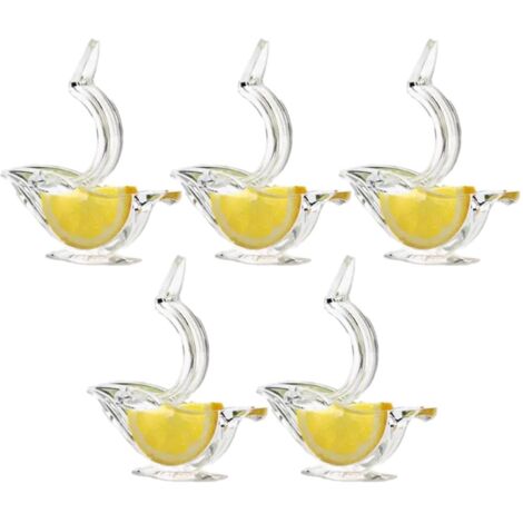 Ensemble de 5 presse-citrons en acrylique - Presse-agrumes manuel pour la maison, presse-fruits transparent (1/3)