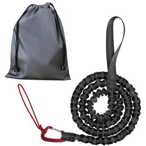 Corde de remorquage portable noire pour vélo de montagne, corde de traction parent-enfant (1/5)