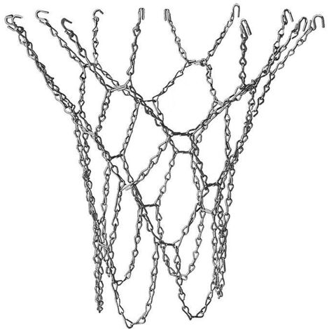 Filet de basket-ball en acier inoxydable avec 13 boucles en fer galvanisé (1/3)