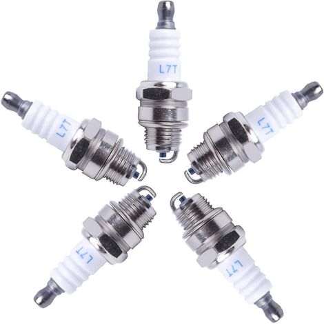 Lot de 5 bougies d'allumage universelles L7t de rechange pour moteurs 2 temps (1/3)
