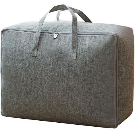Sac de rangement imperméable gris pour couette - 60 x 50 x 28 cm - Robuste (1/4)