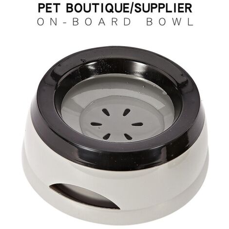 Gamelle d'eau portable beige 750 ml pour chien - Anti-fuites, anti-éclaboussures, antidérapante, idéale pour les voyages (1/4)
