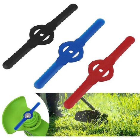 Kit de 30 lames de rechange noires en plastique pour tondeuse à gazon et accessoires de jardinage (1/4)