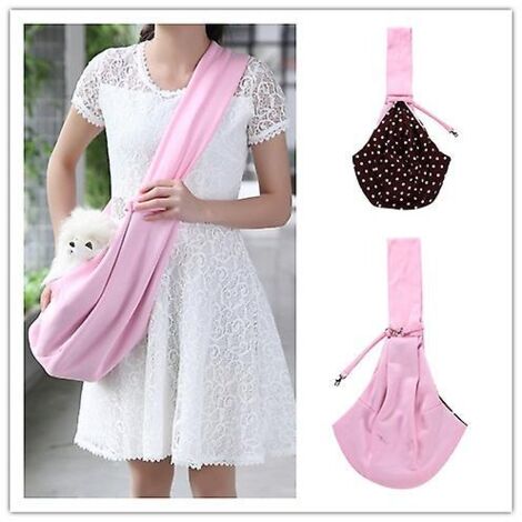Sac à dos rose pliable et portable pour chat (1/5)