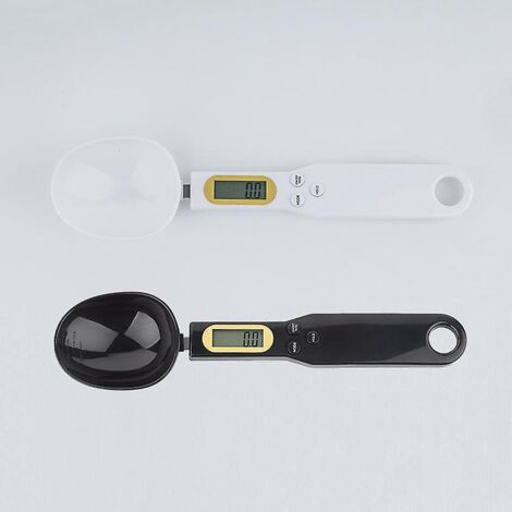 Cuillère doseuse numérique noire - 500 g/0,1 g - Balance de cuisine électronique avec écran LCD haute définition - Balance de cuisine numérique précise (1/4)