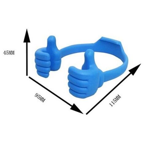 Support universel flexible bleu pour téléphone portable et tablette de bureau - Lot de 10 (1/4)