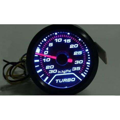 Jauge de niveau de carburant universelle à LED 52 mm avec capteur de carburant, 12 V CC, noire - pour voiture et moto (1/5)
