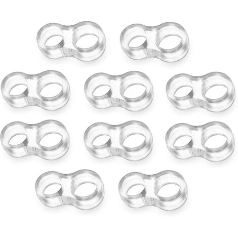 Ensemble de butées de porte transparentes non toxiques pour poignées en PVC avec petit design en silicone (1/5)