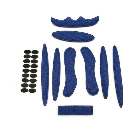 Ensemble de rembourrage de casque ultraléger universel bleu de 27 pièces (1/5)