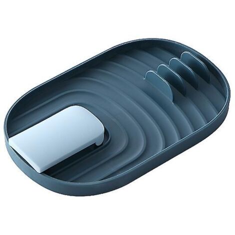 Porte-couvercles et porte-cuillères bleus pour la cuisine (1/5)