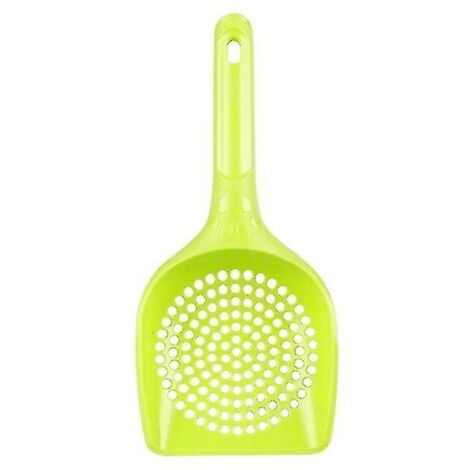 Pelle à litière pour chat creuse, légère et durable, verte - Outil de nettoyage facile pour ramasser les déchets de litière pour animaux de compagnie (1/3)