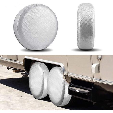 Ensemble de 4 enjoliveurs étanches pour pneus de 30 à 32 pouces, idéal pour voitures, jeeps, camions, SUV, remorques, camping-cars et caravanes. (1/5)