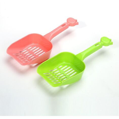Lot de 3 grandes pelles à litière en plastique pour chats (1/5)