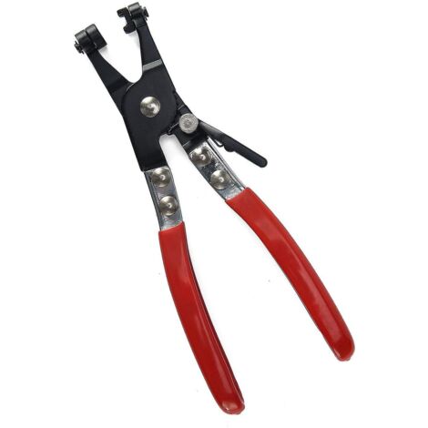 Pince à collier de serrage à bande plate pivotante rouge - Outil de réparation automobile (1/4)