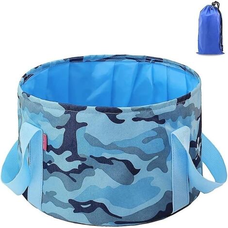 Seau pliable et portable de 15 L pour les activités de plein air, la pêche et le camping (1/5)