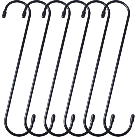 Lot de 6 crochets d'extension de 25 cm de long pour ustensiles de cuisine, pergola et placard (1/3)